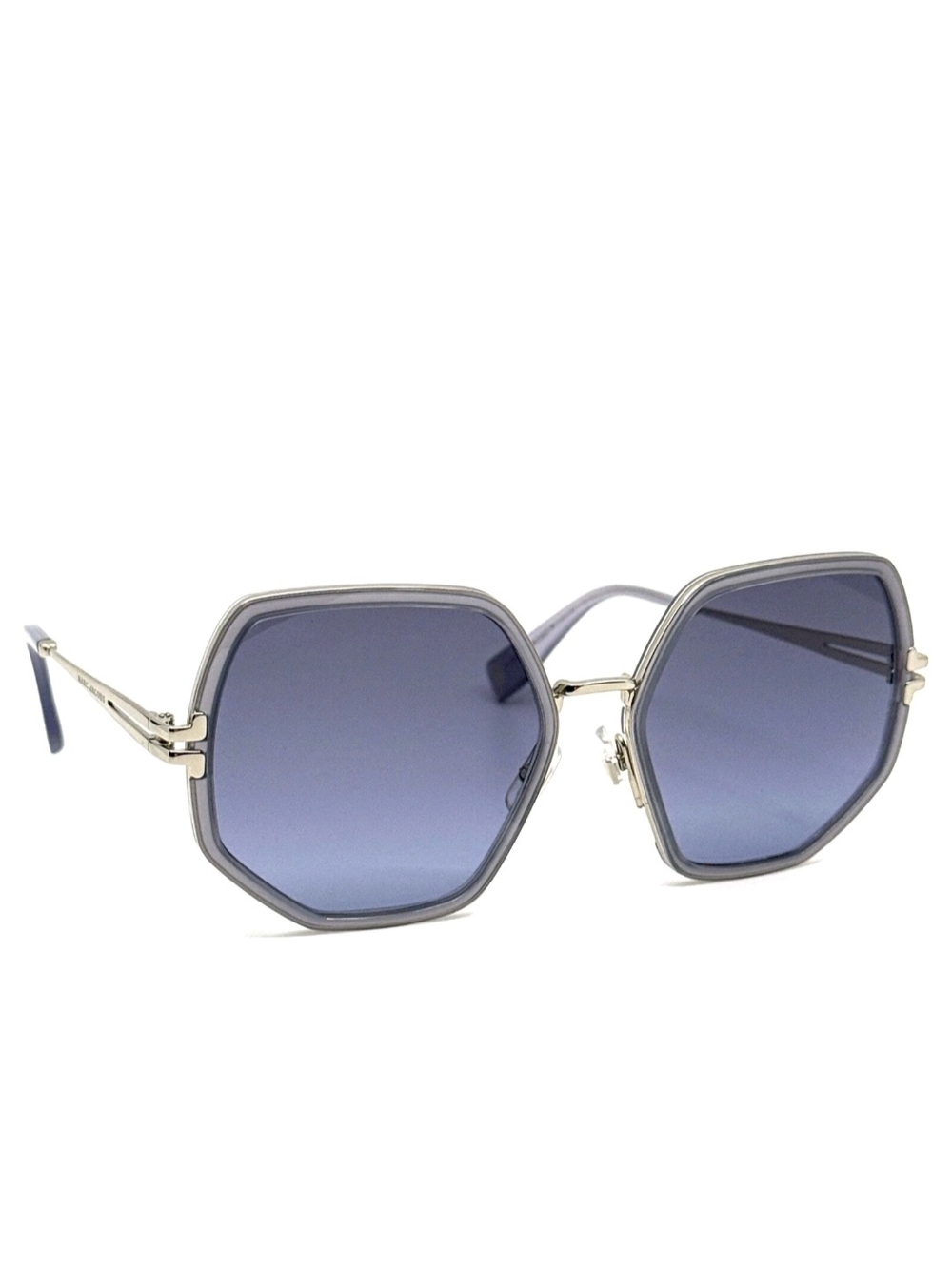 Marc Jacobs Silver Metal Frame Sunglasses with Dark Gray Lenses - Picture 2 of 12